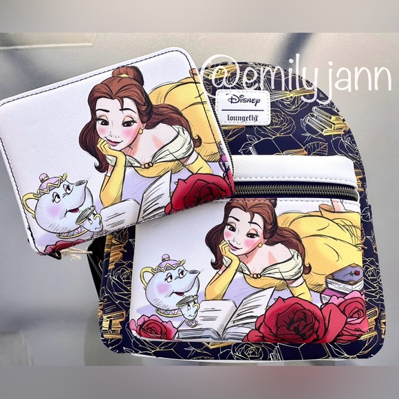 Loungefly Handbags - Beauty🥀and the Beast Backpack Set